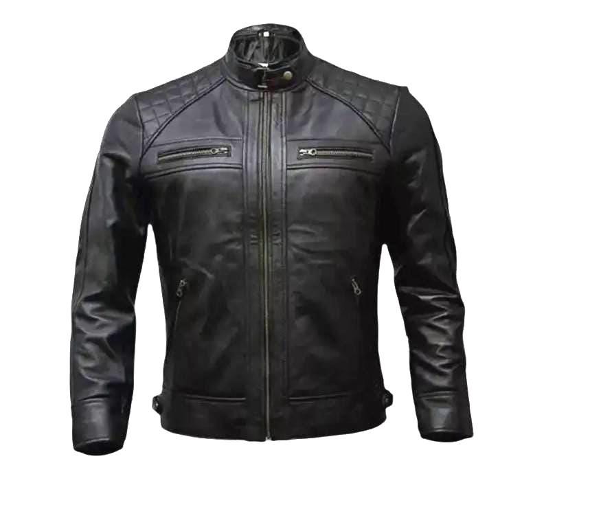 Cafe Racer Style Jacket Men's Sheepskin Butter Soft Cafe Racer Style Jacket Men's Sheepskin Butter Soft