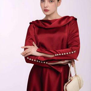 Mother Of Bride Maxi Silk Dress Elegant Long