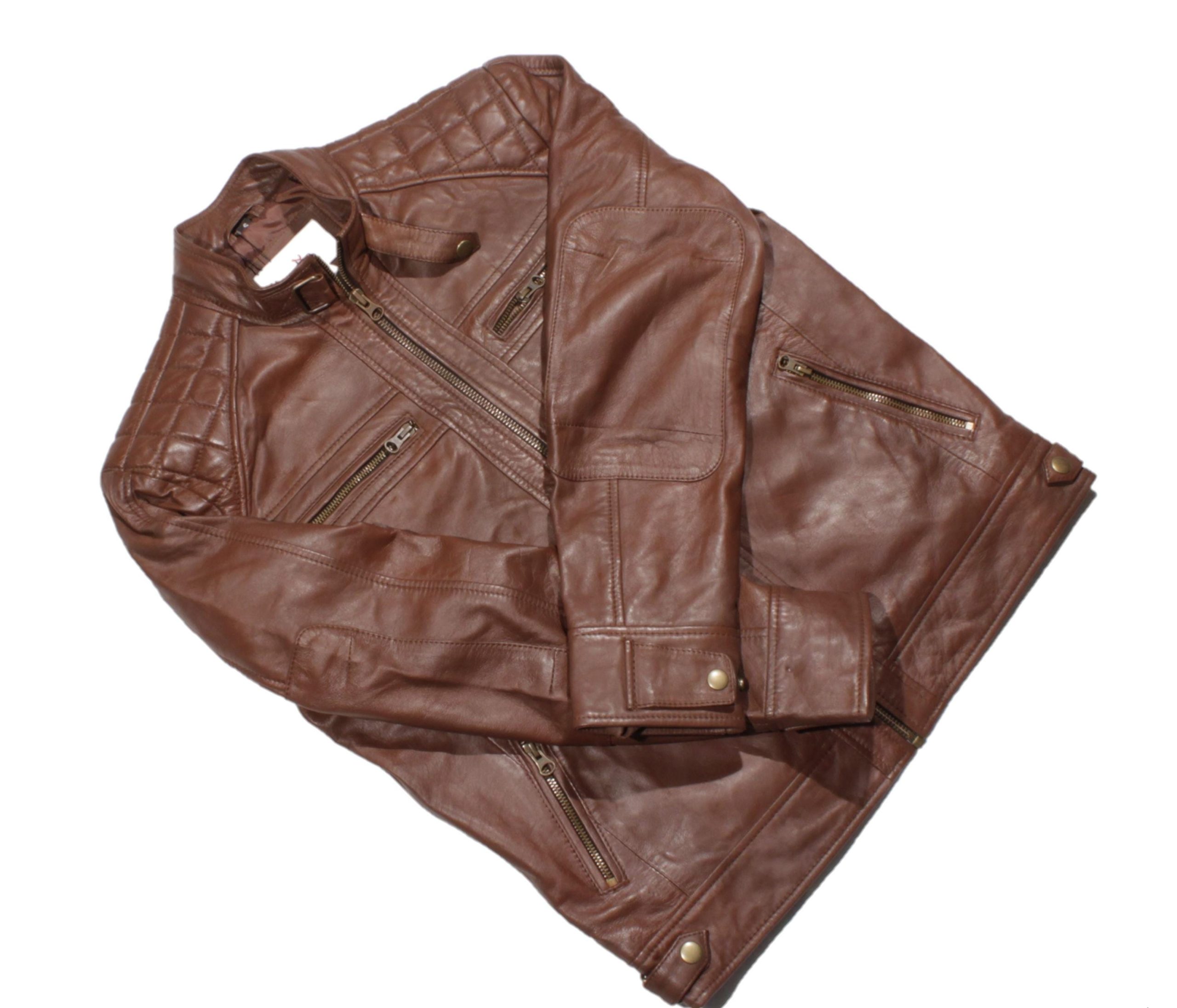 Cafe Racer Style Jacket Men's Sheepskin Butter Soft Cafe Racer Style Jacket Men's Sheepskin Butter Soft